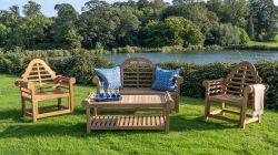 Lutyens Bench, Coffee Table & Two Lutyens Chair Collection