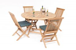 Biarritz 4 Seater Teak Garden Furniture Set