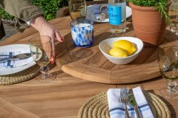 Biarritz 4 Seater Teak Garden Patio Furniture Set