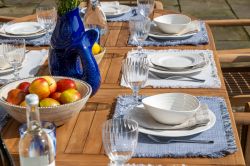 Antibes 10 Seater Large Teak Garden Patio Dining Table Furniture Set
