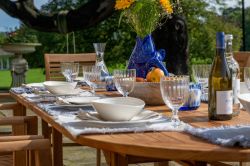Antibes 10 Seater Large Teak Garden Patio Dining Table Furniture Set