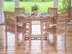 Paris 6 Seater Teak Garden Patio Dining Table Furniture Set