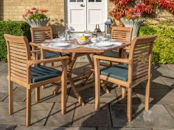 St. Raphael 4 Seater Teak Garden Furniture Set