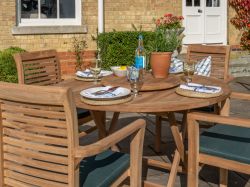 Biarritz 4 Seater Teak Garden Patio Furniture Set