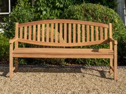 Windsor 1.8 Metre Curved Back Teak Garden Bench