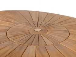 Sunburst 8 Seater Teak Garden Patio Dining Table Furniture Set