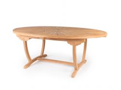 Sunburst 8 Seater Teak Garden Patio Dining Table Furniture Set