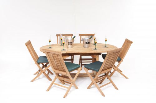 La Baule 6 Seater Teak Garden Furniture Set