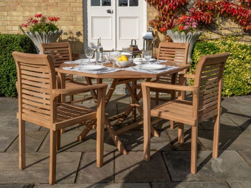 St. Raphael 4 Seater Teak Garden Patio Furniture Set